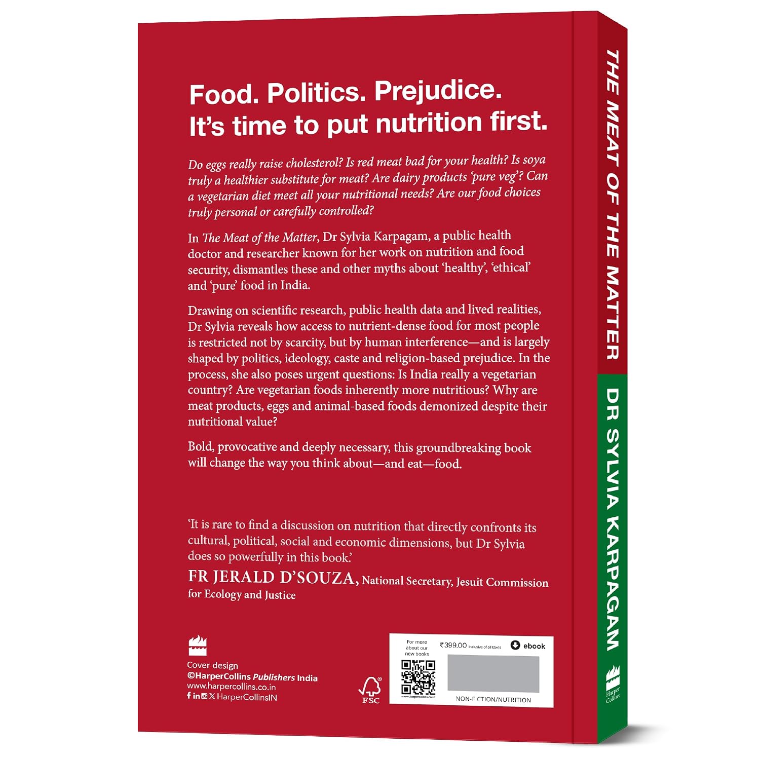 The Meat of The Matter: How the Politics of Food Shapes Our Health by Dr. Sylvia Karpagam | Paperback